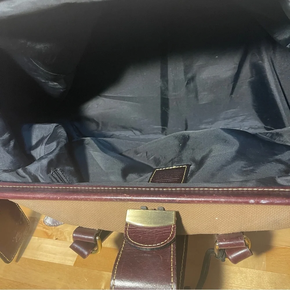 Mulholland Safari Canvas & Leather Weekender Travel Duffel Heritage Bag USA